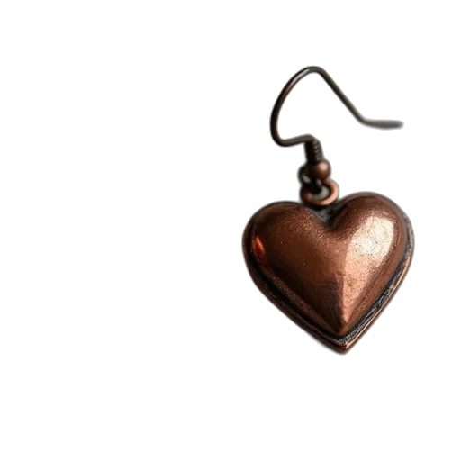 jewelry, staff, 3d render, photorealistic, two, vintage, heart, earrings transparent PNG cut-out