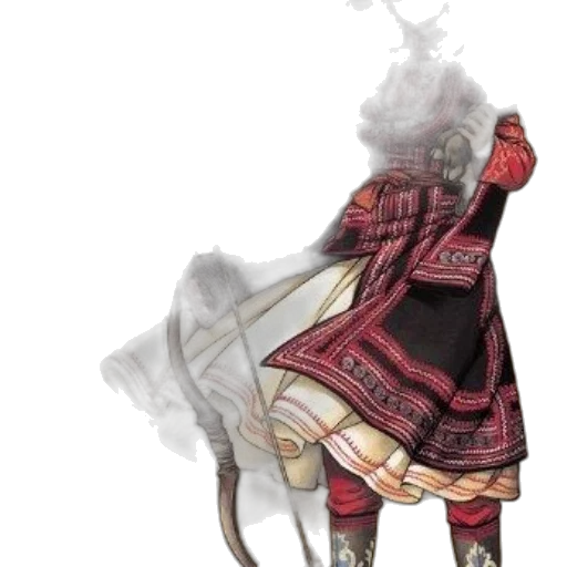 dragon, mask, staff, weapon, concept art, fantasy art, watercolor, anime transparent PNG cut-out