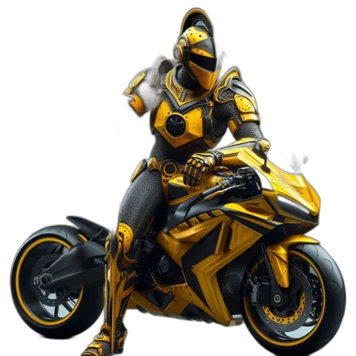 weapon, robot, concept art, 3d render, pixel art, cyberpunk, golden, futuristic transparent PNG cut-out