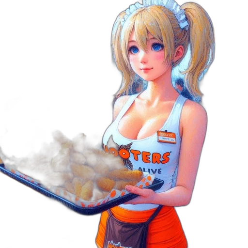 food, staff, weapon, robot, concept art, fantasy art, 3d render, anime transparent PNG cut-out
