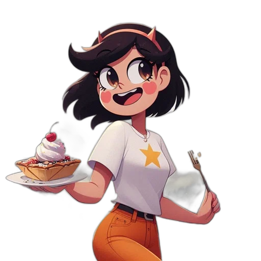 food, staff, robot, dress, pixel art, concept art, cartoon, anime transparent PNG cut-out