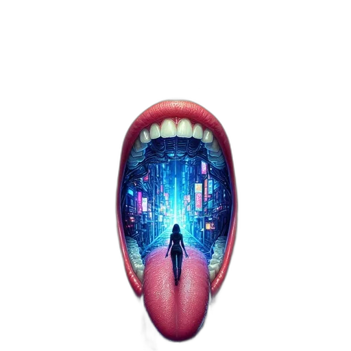 mask, face, creature, concept art, 3d render, pixel art, photorealistic, outer space transparent PNG cut-out