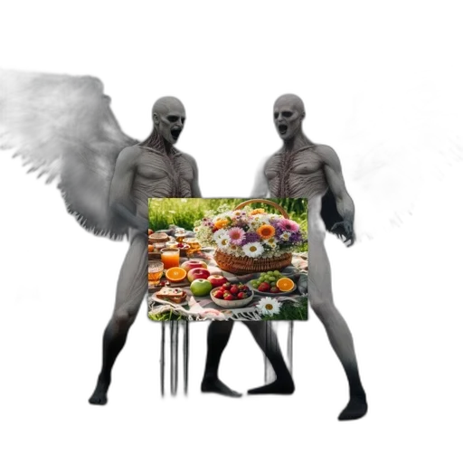 food, robot, furniture, creature, concept art, fantasy art, 3d render, photorealistic transparent PNG cut-out