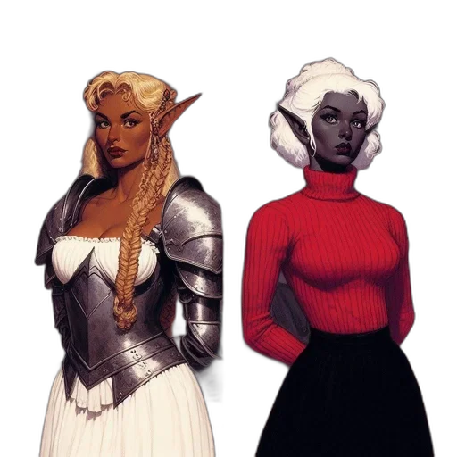 concept art, fantasy art, pixel art, comic book art, monochrome, red, earth tones, dark transparent PNG cut-out