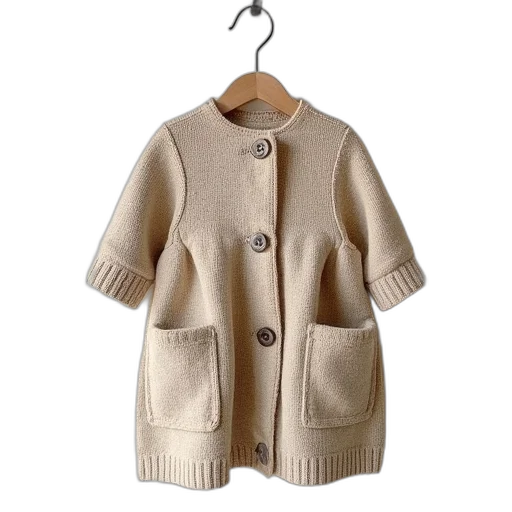 jacket, earth tones, model, dress, sizes, months, years, made transparent PNG cut-out