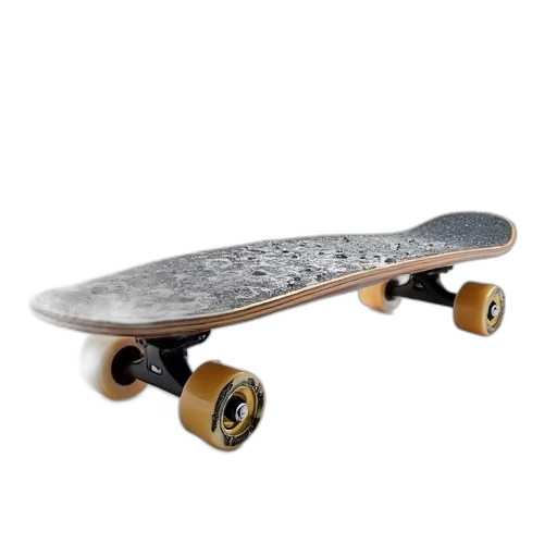 weapon, photorealistic, 3d render, skateboard, glossy, wet, surface, reflects transparent PNG cut-out