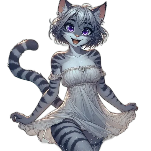 dress, staff, creature, animal, watercolor, fantasy art, concept art, anime transparent PNG cut-out