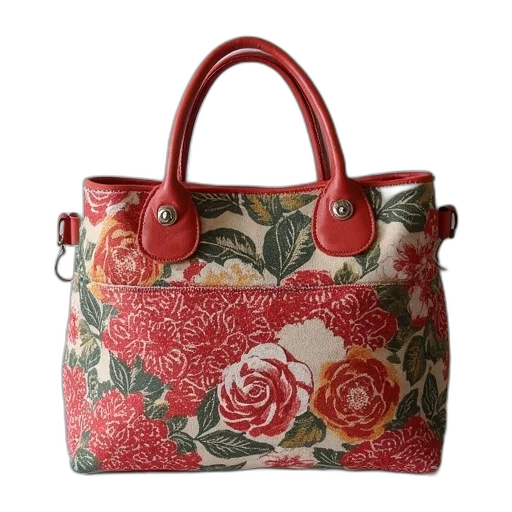 red, example, use, fabric, piece, create, quilted, bag transparent PNG cut-out