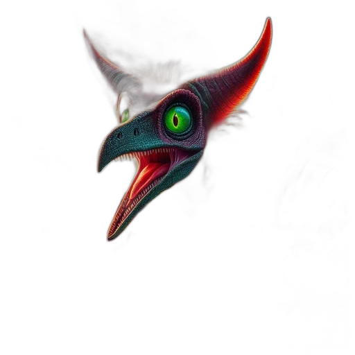 dragon, creature, animal, face, concept art, fantasy art, photorealistic, watercolor transparent PNG cut-out