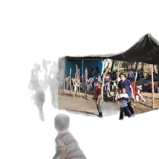 umbrella, staff, 3d render, concept art, group, people, playing, outdoor transparent PNG cut-out