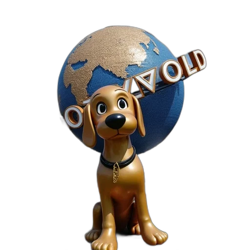 staff, animal, 3d render, photorealistic transparent PNG cut-out