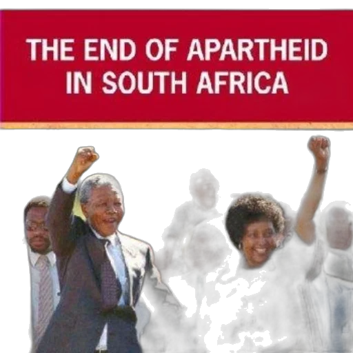 image, poster, celebrating, end, apartheid, south, africa, featuring transparent PNG cut-out