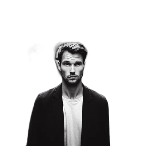 jacket, face, hair, animal, photorealistic, concept art, pixel art, fantasy art transparent PNG cut-out