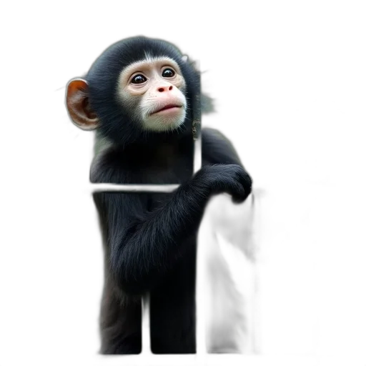 animal, staff, creature, mask, photorealistic, 3d render, concept art, monkey transparent PNG cut-out
