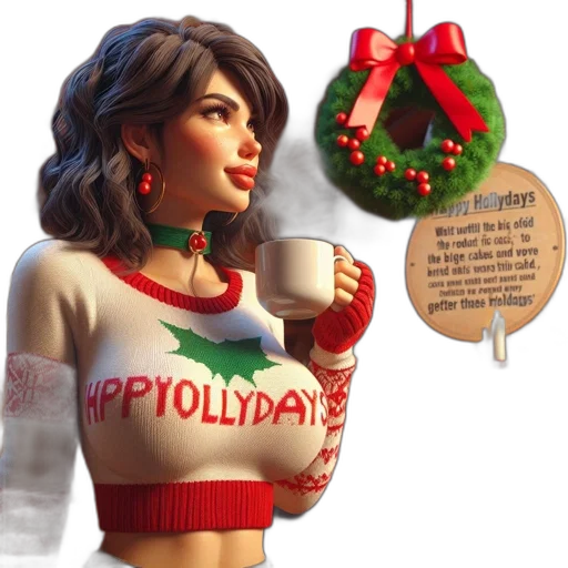 concept art, 3d render, photorealistic, pixel art, image, features, animated, woman transparent PNG cut-out