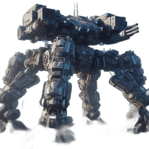 robot, weapon, creature, animal, concept art, 3d render, pixel art, fantasy art transparent PNG cut-out