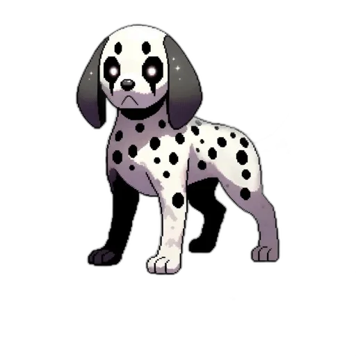 animal, staff, creature, pixel art, concept art, 3d render, cartoon, monochrome transparent PNG cut-out