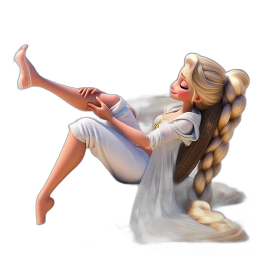hair, staff, fantasy art, concept art, 3d render, pixel art, animated, young transparent PNG cut-out