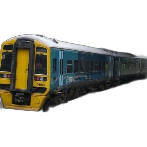weapon, car, 3d render, photorealistic, concept art, blue, yellow, train transparent PNG cut-out