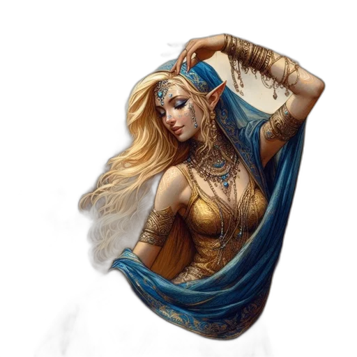 jewelry, dress, dragon, sword, fantasy art, concept art, pixel art, comic book art transparent PNG cut-out