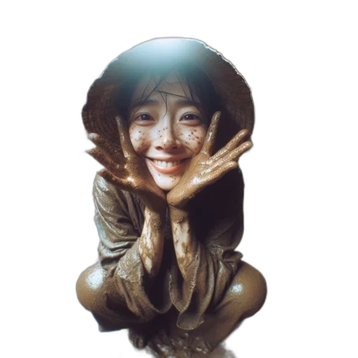 face, mask, jewelry, staff, photorealistic, 3d render, oil painting, concept art transparent PNG cut-out