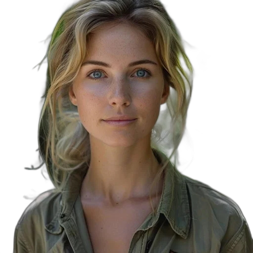 face, jacket, staff, crown, photorealistic, oil painting, concept art, earth tones transparent PNG cut-out