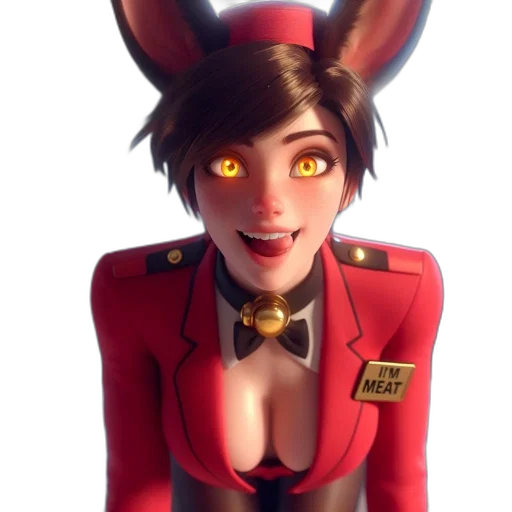 staff, face, jacket, animal, concept art, 3d render, cartoon, anime transparent PNG cut-out