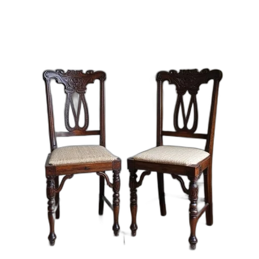 furniture, 3d render, vintage, wrought, chair, pair transparent PNG cut-out