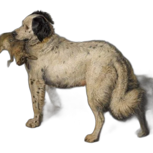 animal, creature, staff, hair, photorealistic, 3d render, concept art, watercolor transparent PNG cut-out