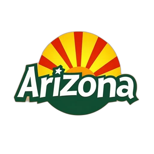 weapon, food, animal, stylized, logo, featuring, word, arizona transparent PNG cut-out
