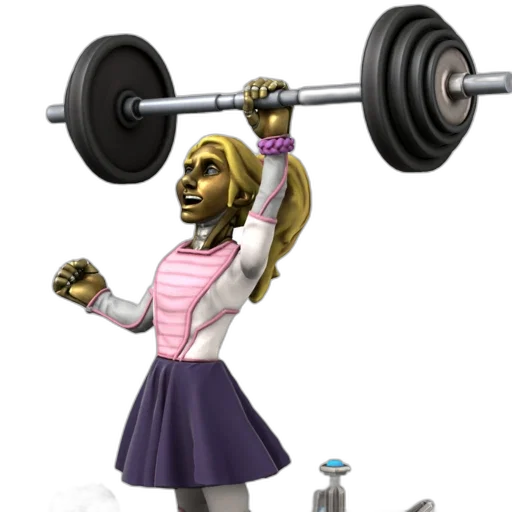 staff, weapon, concept art, cartoon, 3d render, pixel art, strong, woman transparent PNG cut-out