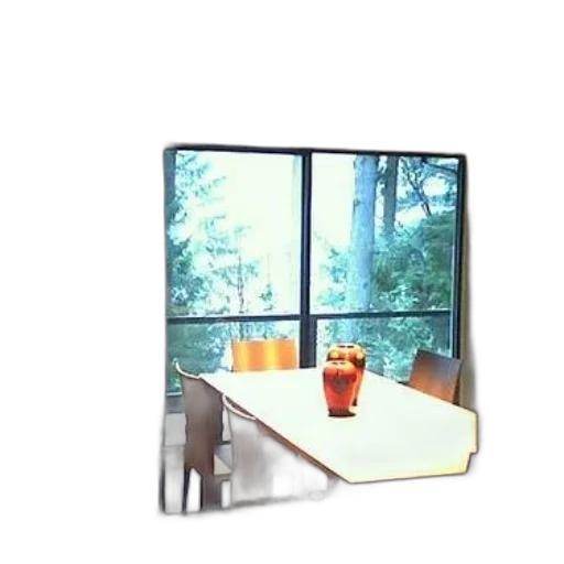 furniture, robot, tree, 3d render, photorealistic, concept art, forest, cozy transparent PNG cut-out