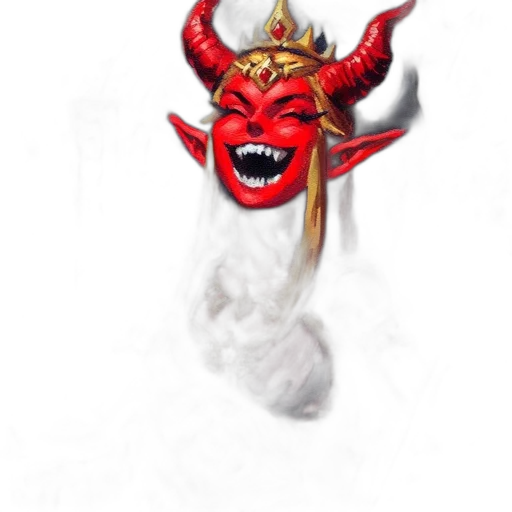 mask, dragon, staff, crown, fantasy art, concept art, photorealistic, 3d render transparent PNG cut-out
