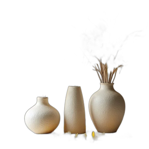 bottle, 3d render, photorealistic, concept art, fire, earth tones, golden, monochrome transparent PNG cut-out