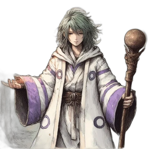 staff, sword, weapon, fantasy art, concept art, pixel art, watercolor, green transparent PNG cut-out
