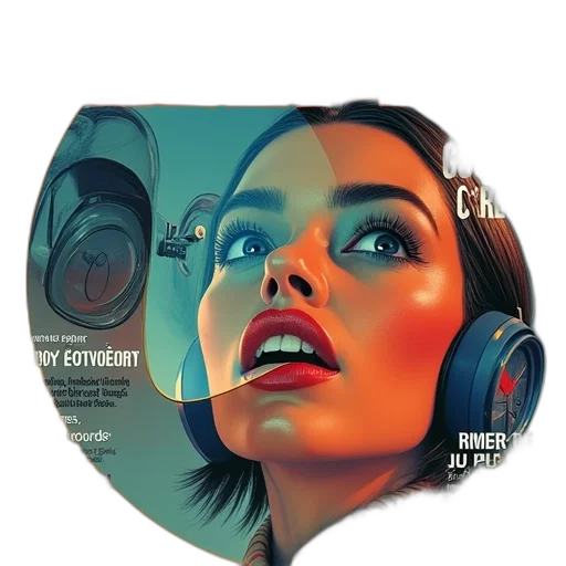 face, mask, cyberpunk, photorealistic transparent PNG cut-out