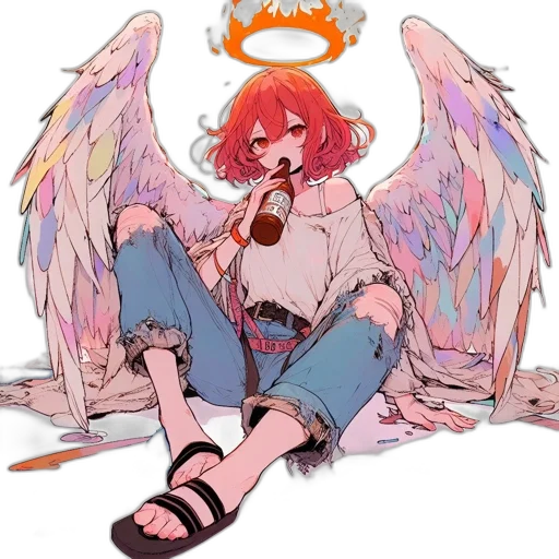 weapon, jacket, crown, food, anime, concept art, pixel art, vaporwave transparent PNG cut-out