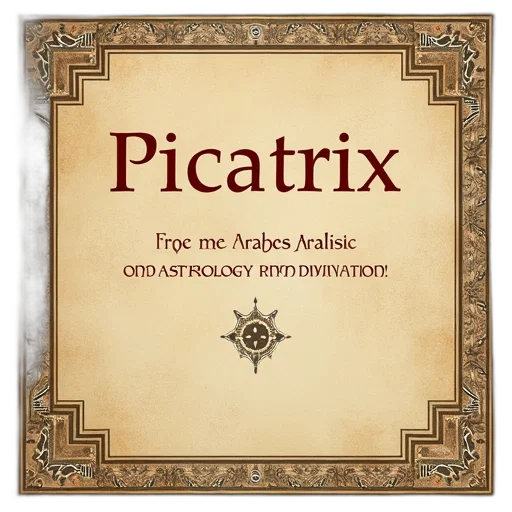 beige, book, cover, title, picatrix, subtitle, medieval, arabic transparent PNG cut-out