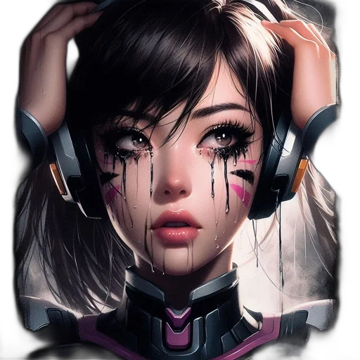 face, robot, jacket, mask, cyberpunk, concept art, fantasy art, photorealistic transparent PNG cut-out