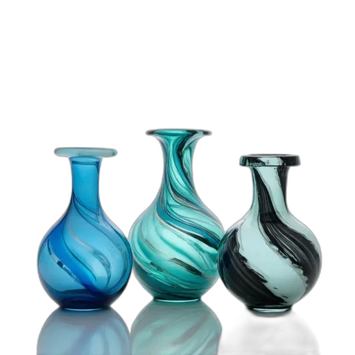bottle, jewelry, 3d render, photorealistic, blue, collection, three, glass transparent PNG cut-out