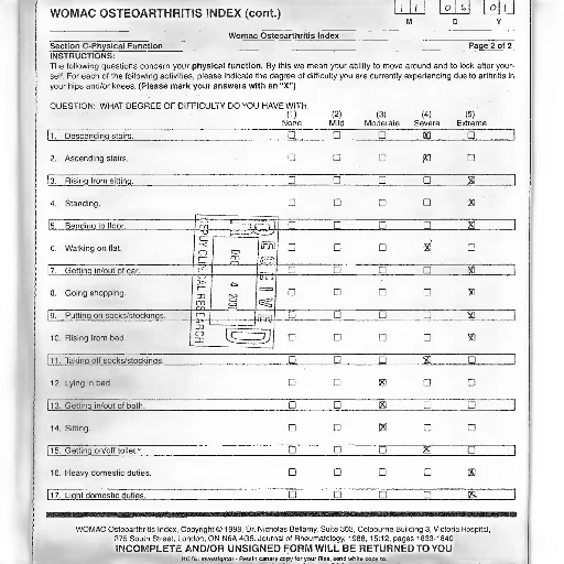 page, womac, osteoarthritis, index, which, assesses, physical, function transparent PNG cut-out
