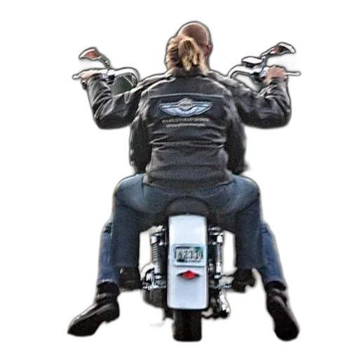 jacket, robot, concept art, two, people, motorcycle, leather, jeans transparent PNG cut-out