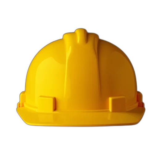 hat, crown, staff, face, 3d render, photorealistic, yellow, construction transparent PNG cut-out