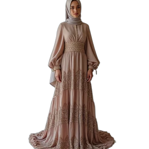 dress, jewelry, 3d render, concept art, photorealistic, earth tones, dark, beautiful transparent PNG cut-out