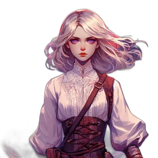 staff, dress, sword, jacket, fantasy art, concept art, pixel art, comic book art transparent PNG cut-out