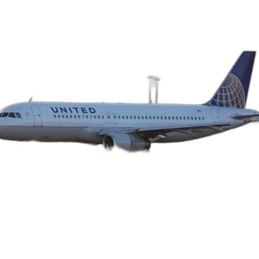 united, airlines, airplane, seen, runway, sunset transparent PNG cut-out