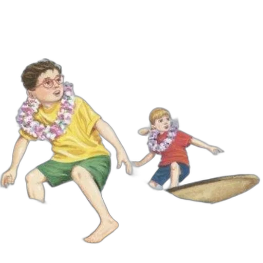 concept art, cartoon, watercolor, pixel art, beach, underwater, book, cover transparent PNG cut-out