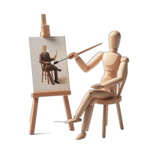 furniture, face, robot, staff, oil painting, photorealistic, concept art, fantasy art transparent PNG cut-out