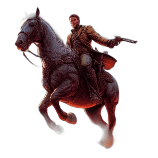 concept art, fantasy art, photorealistic, 3d render, contrasting, colors, rugged, man transparent PNG cut-out