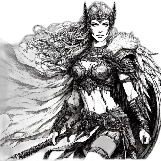comic book art, fantasy art, concept art, pencil sketch, image, displays, pencil-rendered, portrait transparent PNG cut-out